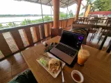 An image of the Mekong River from Kua Koon Kao.