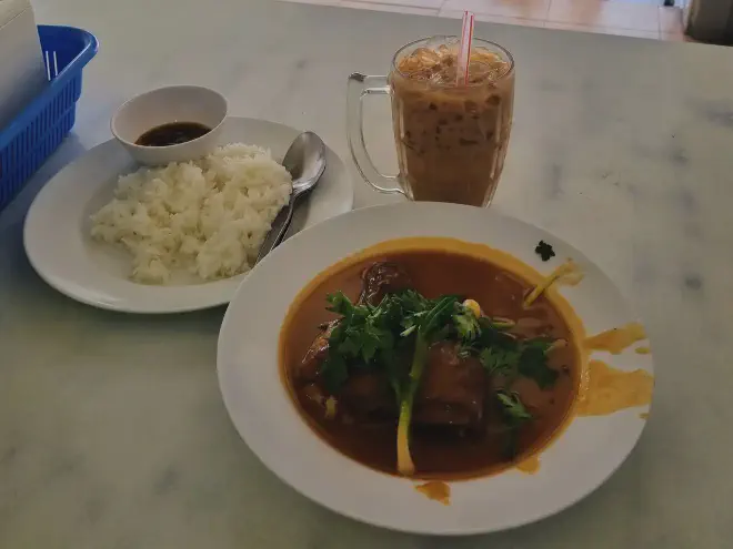 An image of the chicken stew from Udon Ocha.