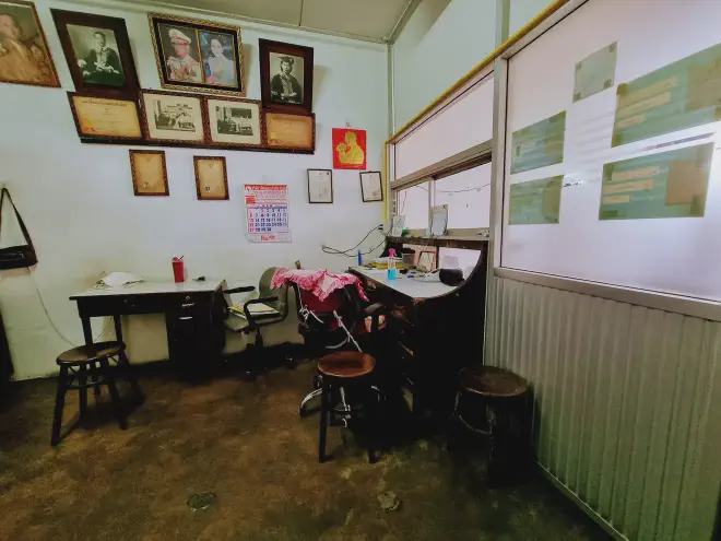 &ldquo;Inside the waiting area&rdquo;