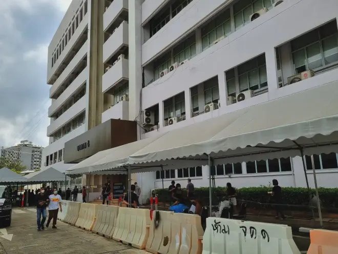 &ldquo;The foreigners tent, with eager staff and no line&rdquo;